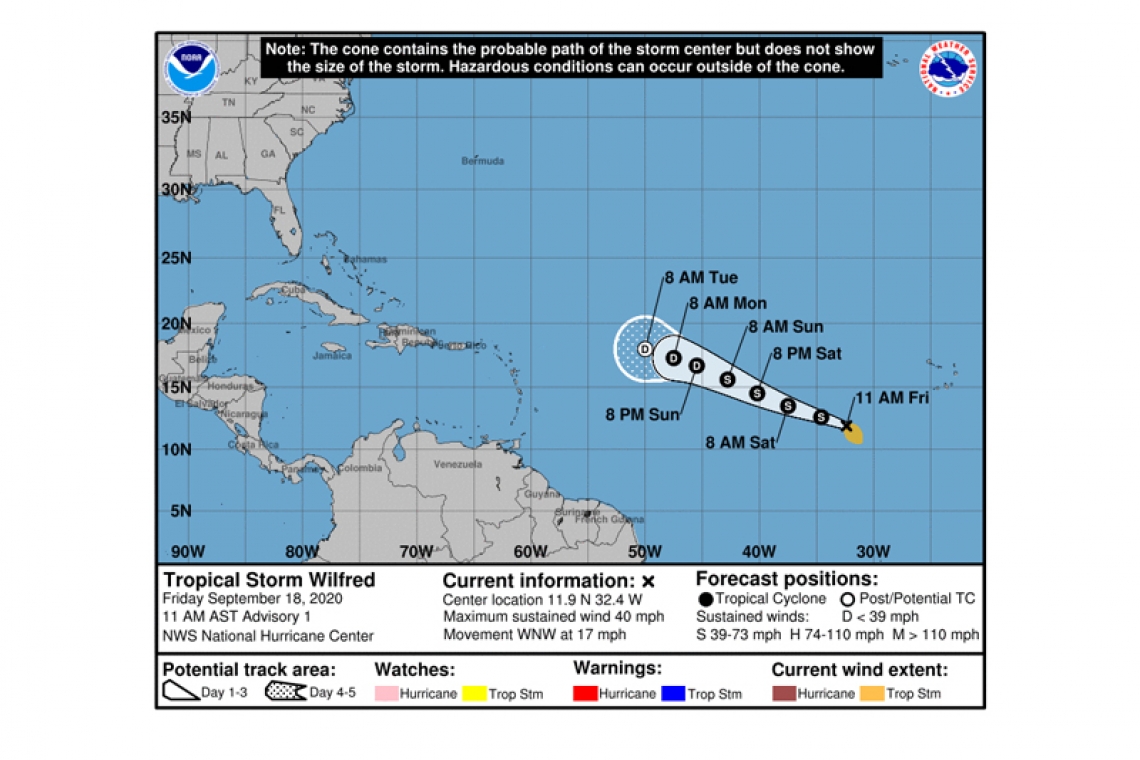 ...WILFRED FORMS IN THE EASTERN TROPICAL ATLANTIC...